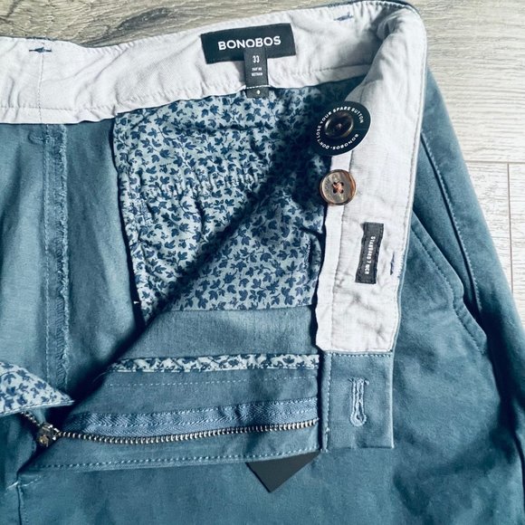 NWT Bonobos, Stretch Washed Chino Short 2.0, After Midnights (Blue), 33" - Picture 6 of 10